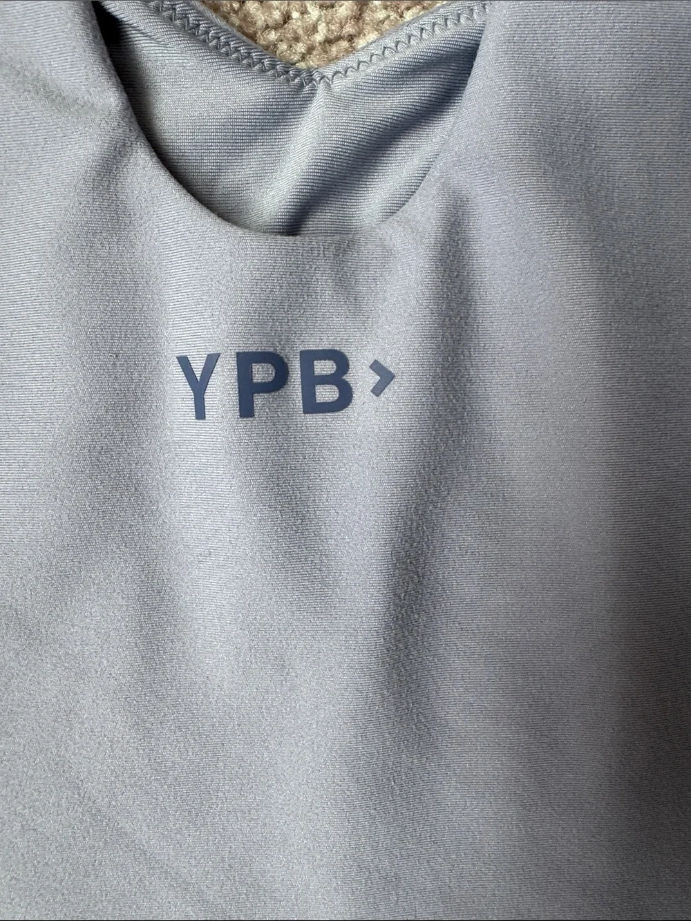 YPB Light Blue Cropped Tank Top - Picture 2 of 4
